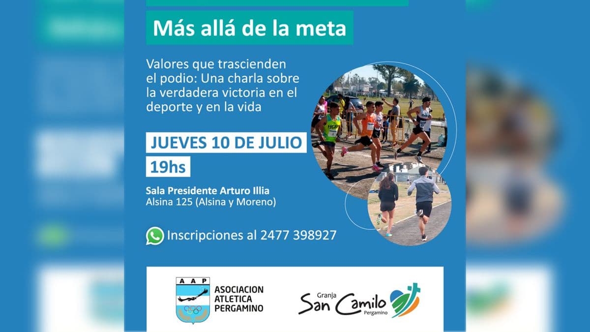 "El deporte como camino": charla abierta para repensar el verdadero sentido de competir