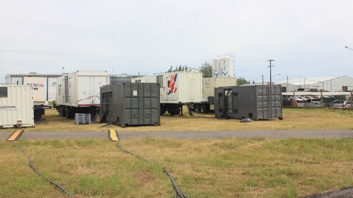 Pergamino: están instalados en el Parque Industrial los cinco generadores de electricidad