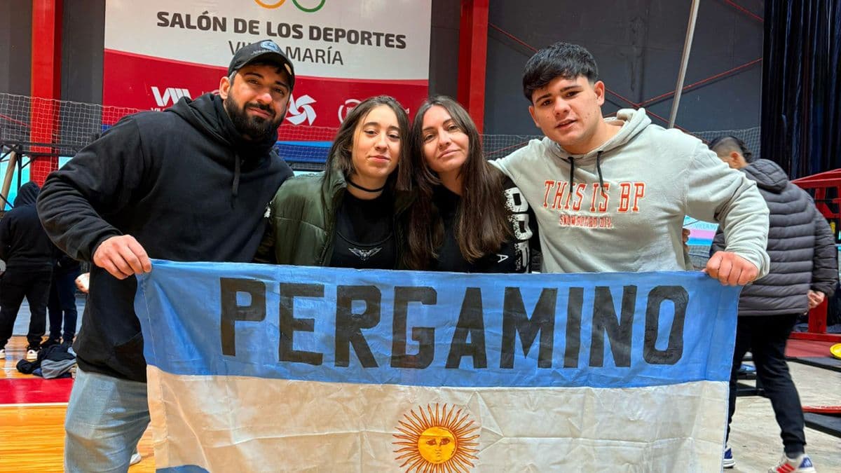Powerlifting: cuatro pergaminenses se destacaron en el Nacional en Villa María