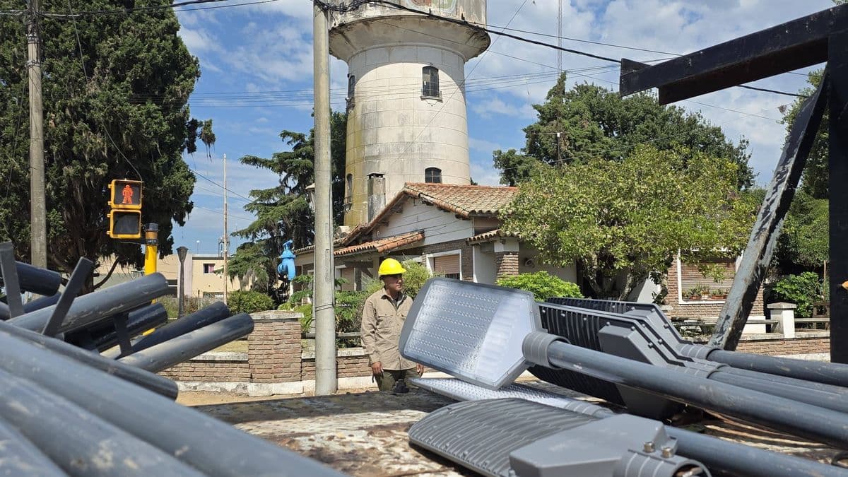 Llegó el LED a Villa Ramallo: comenzó el recambio total de luminarias