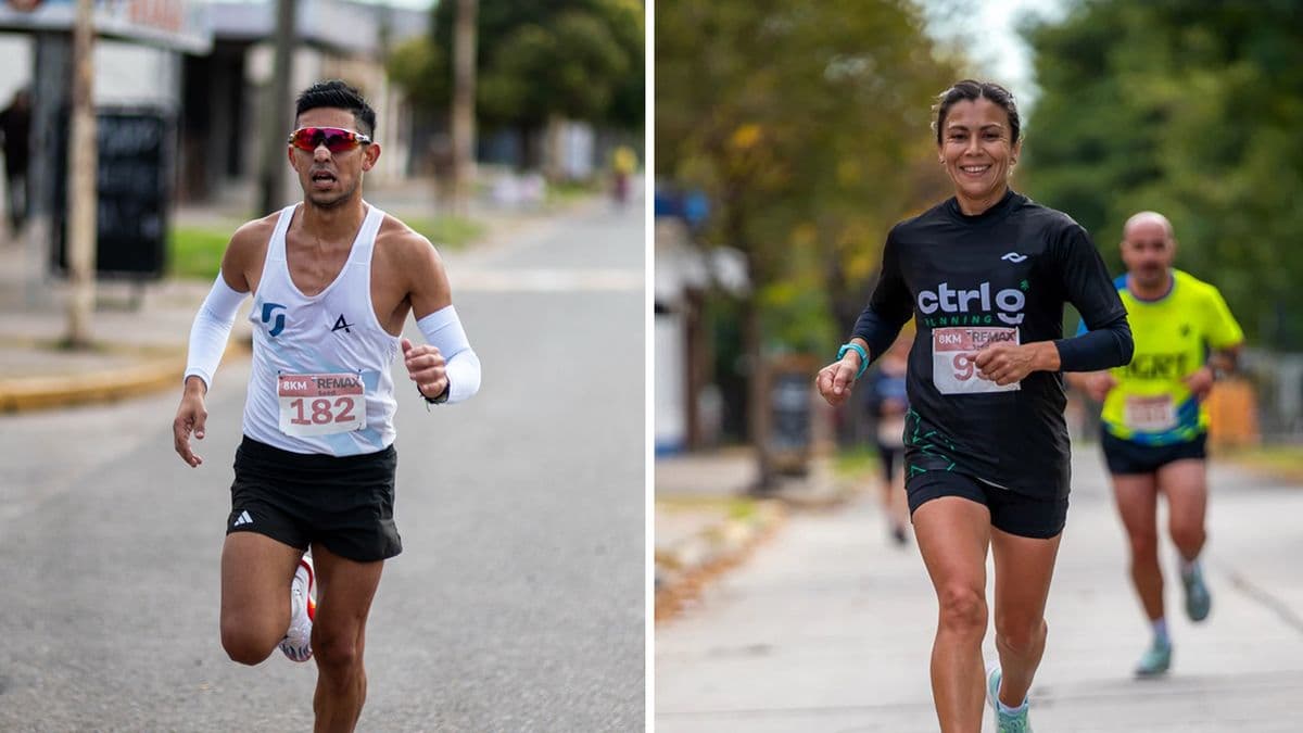 Matías Velázquez y Soledad Aita, los ganadores de la Carrera Kodiak