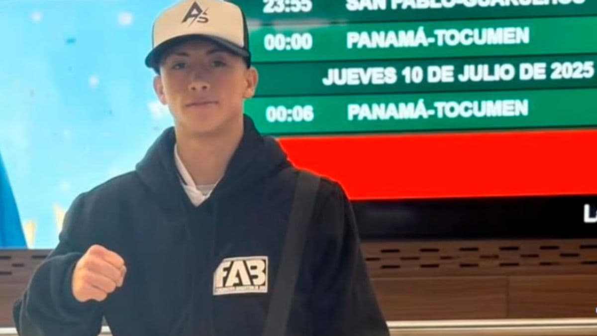 Máximo Fernández ya está en Colombia para representar a Argentina en un campeonato internacional de boxeo