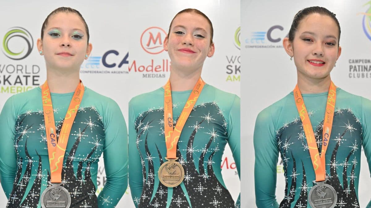 Histórico: el Club Pellegrini brilló en el Panamericano de Patín Artístico