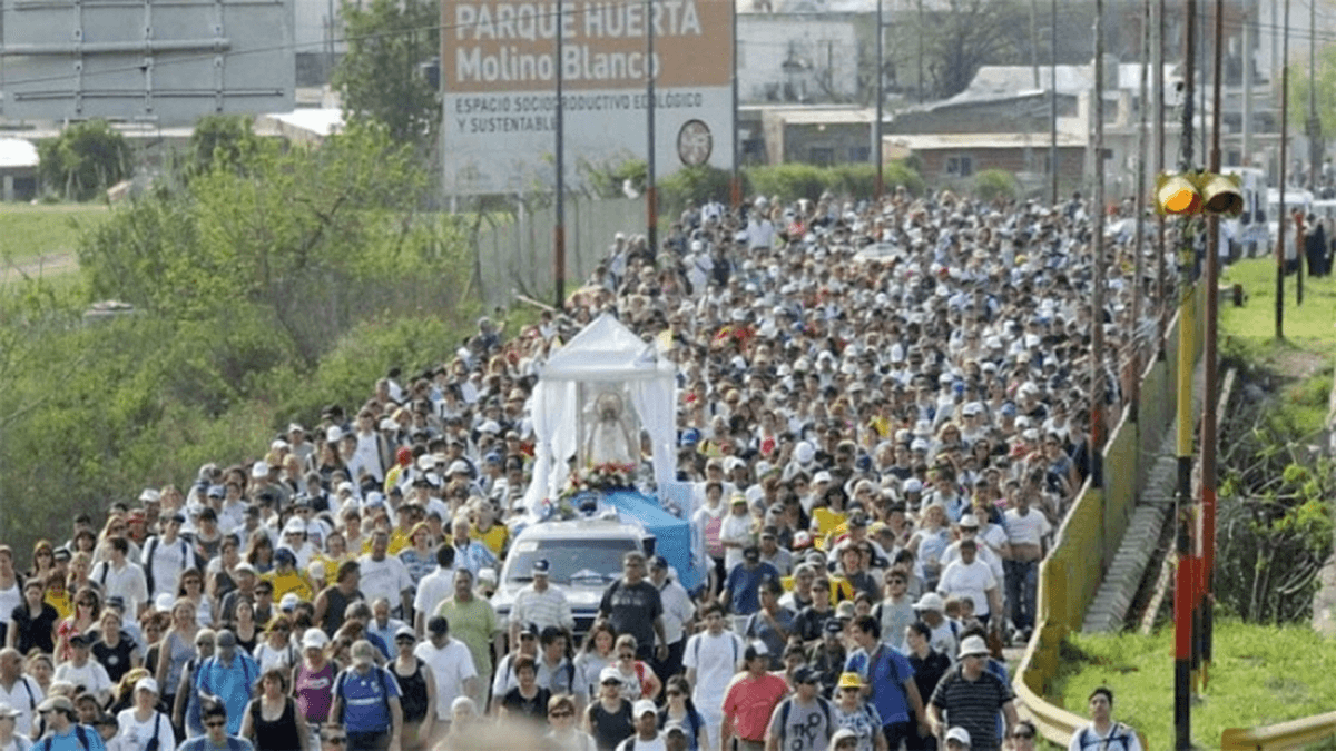 Inician 30º peregrinación Rosario–San Nicolás: miles de fieles caminarán al Santuario de María del Rosario