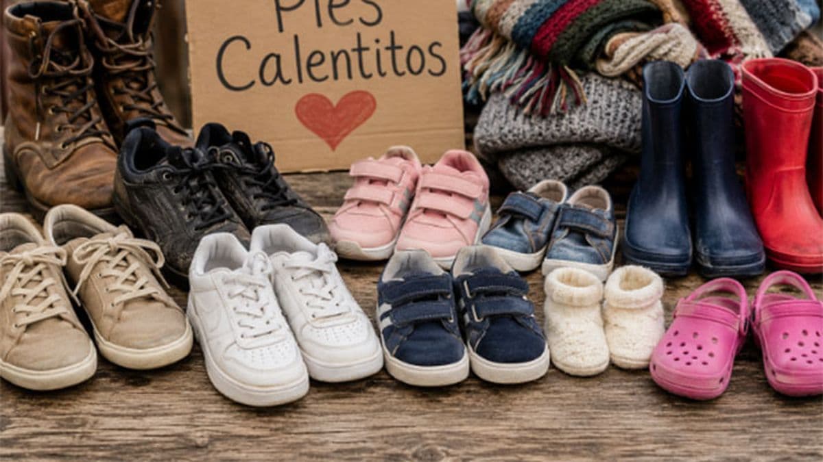 Docentes impulsan Pies calentitos, una campaña solidaria para recolectar calzado y abrigo