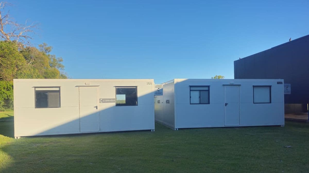 Ramallo: la Escuela Técnica N° 3 suma aulas modulares para ampliar su capacidad