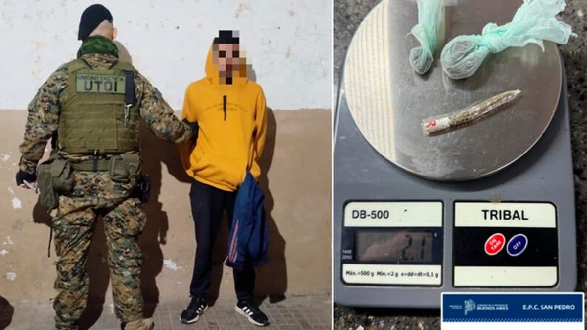 Aprehendieron en San Pedro a un joven con marihuana en el barrio Fonavi I