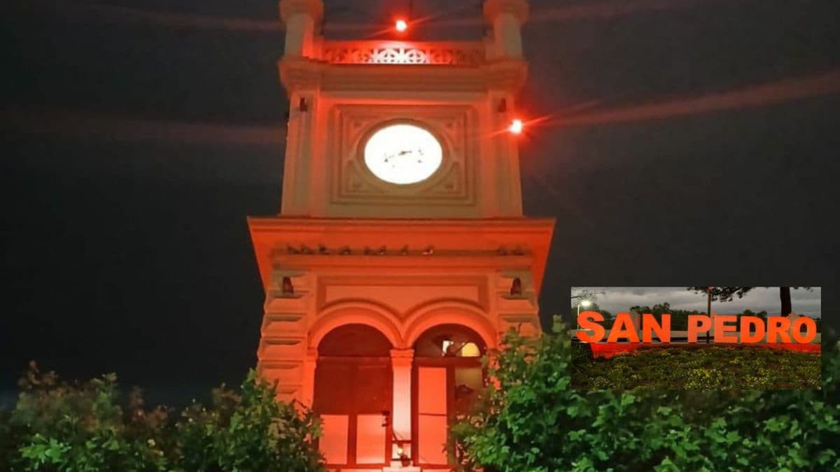 San Pedro se tiñó de rojo en apoyo a la campaña del día mundial de la poliomielitis
