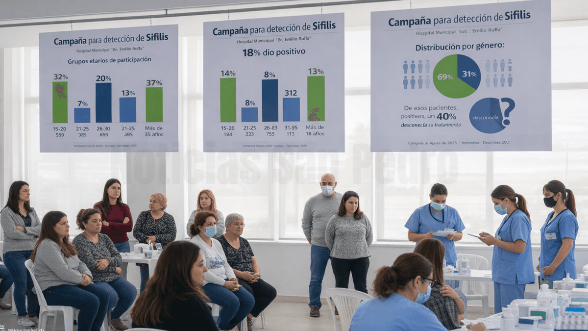 San Pedro: 18% de testeos por sífilis dieron positivo en campaña de diagnóstico temprano