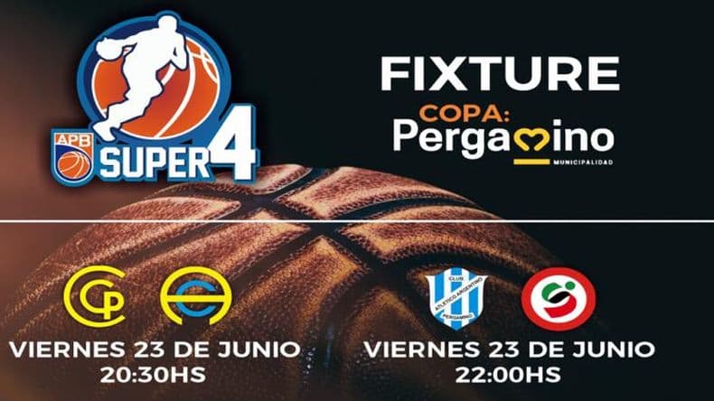 Horarios confirmados para el Súper 4 de basquetbol que comenzará el viernes