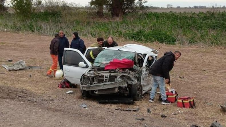 Chocaron dos autos en cercanía de Manuel Ocampo