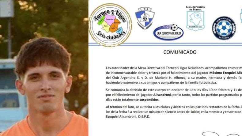 El Torneo 5 Ligas de luto: el comunicado del consejo directivo