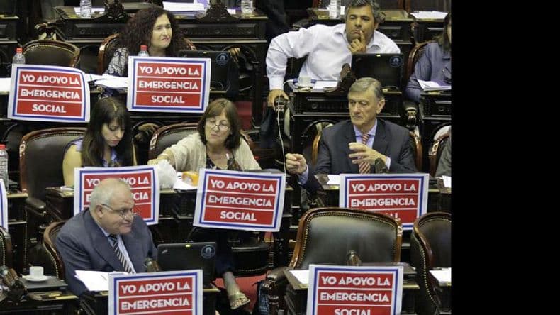Diputados aprobó la ley de emergencia social que ahora pasa al Senado