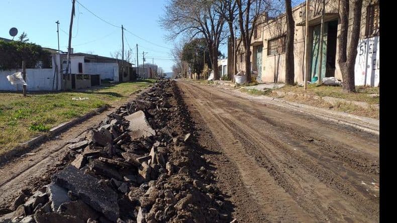 El barrio 9 de Julio se suma al Plan de Pavimentación