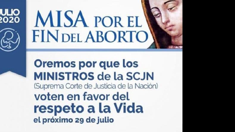 Misas y oraciones por el fin del aborto