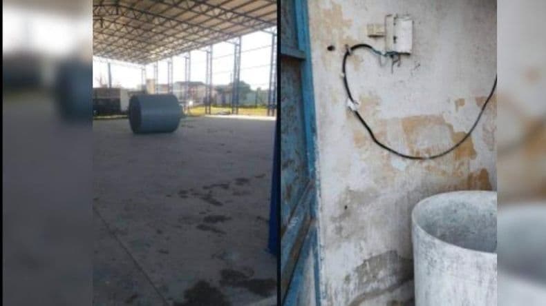 Robaron cables, equipamiento e intentaron llevarse un tanque del Club Argentino