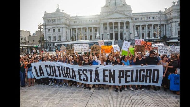 Realizan hoy la protesta "Artistas pergaminenses en defensa de nuestra cultura"