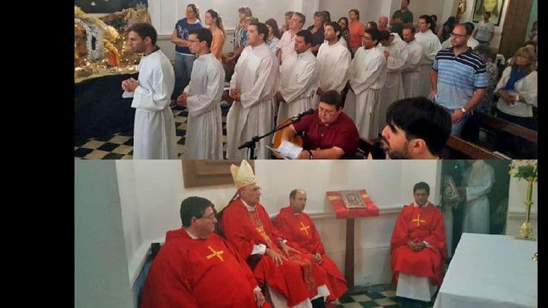 Los seminaristas de la Diócesis de San Nicolás en una convivencia