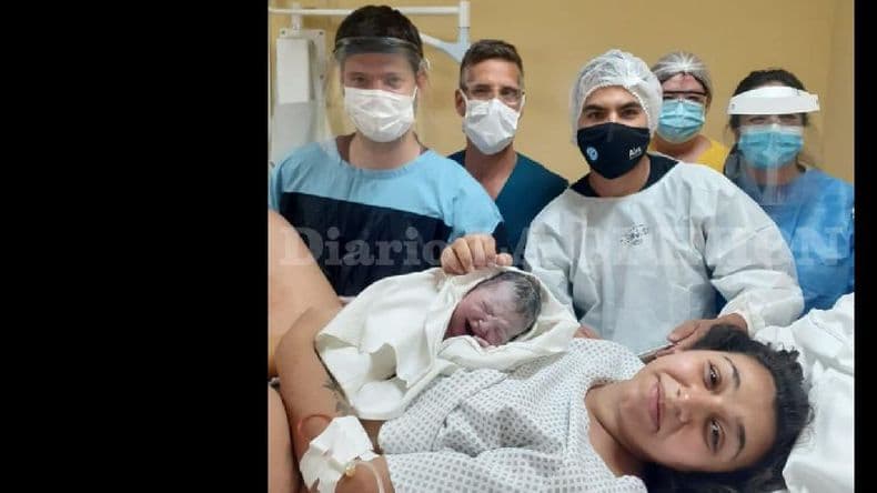Llegó Ada, la primera beba pergaminense de 2021