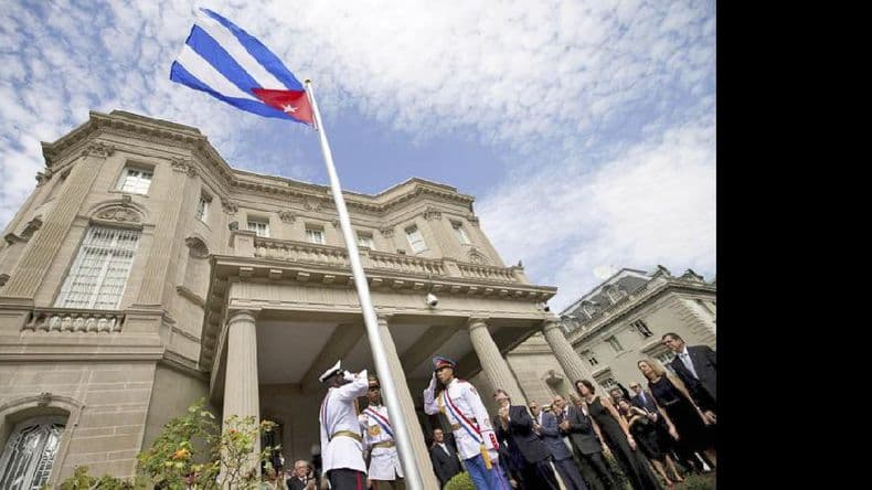 La bandera cubana volvió a ondear en Washington