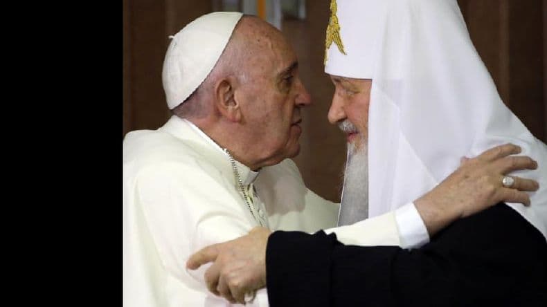 El Papa y el patriarca ruso pidieron por la unidad y la protección de los cristianos