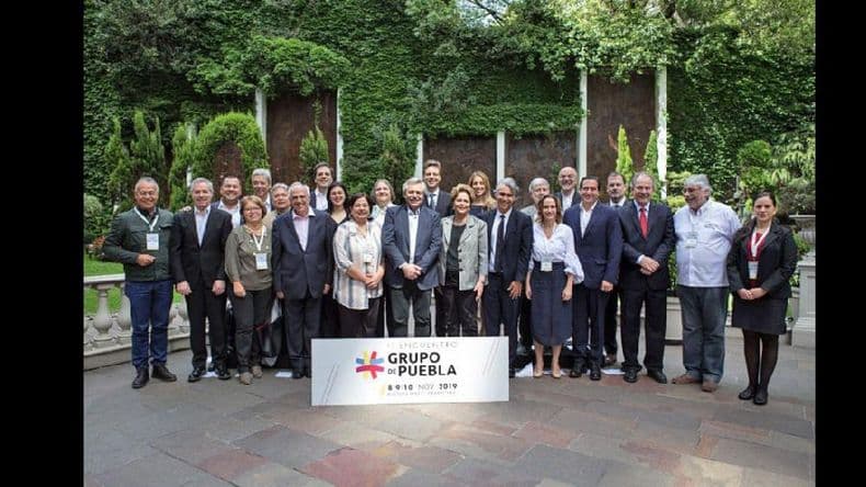 Alberto Fernández lideró la reunión del Grupo de Puebla
