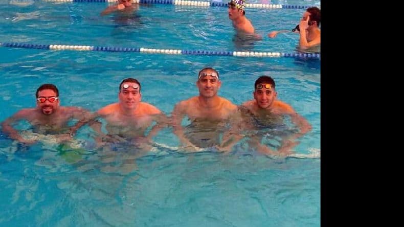 Un equipo pergaminense igualó el primer puesto en “Nadando Contra Reloj”