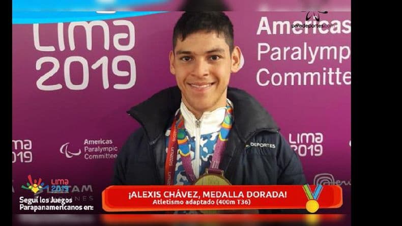 Alexis Chávez medalla de oro en los Juegos Parapanamericanos