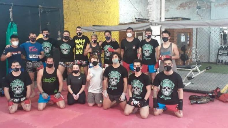 Seminario de Muay Thai en el gimnasio Pergamino Fitness