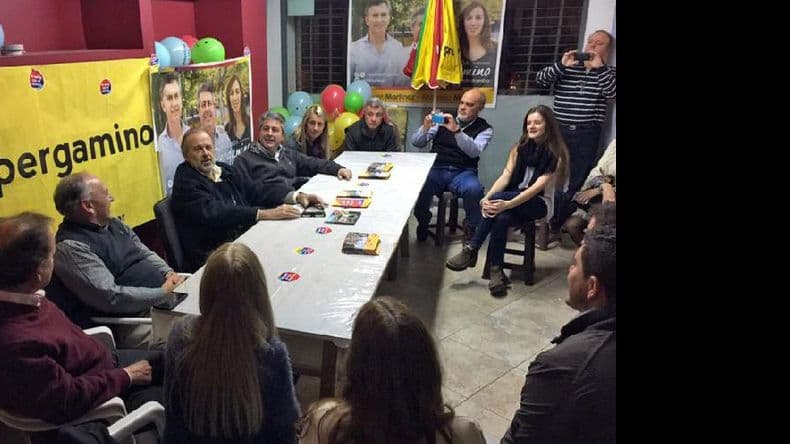 Eduardo Amadeo vino a apoyar a Javier Martínez