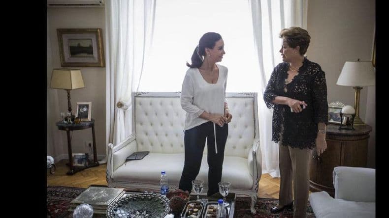 Cristina Kirchner recibió la visita de Dilma Rousseff