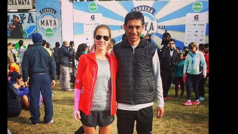 Hernán García y Ana Alonso corrieron las “Fiestas Mayas”