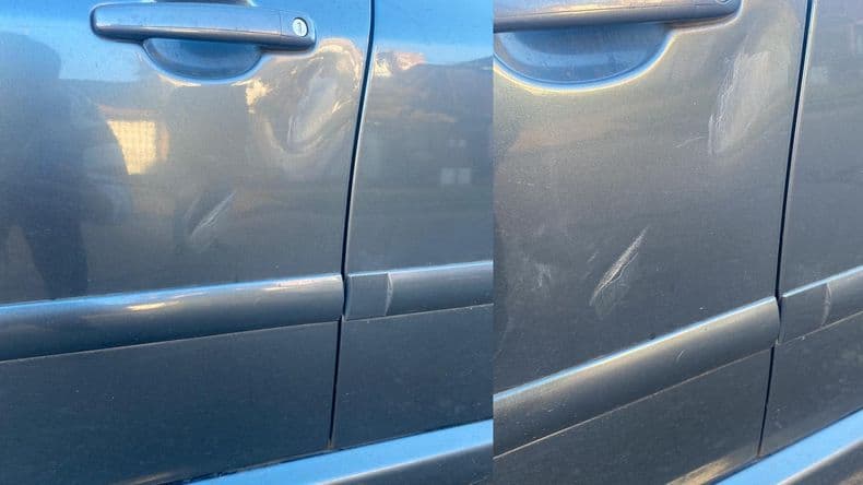 Relato salvaje: un sujeto enardecido persiguió a una mujer y le abolló el auto a los golpes por un roce