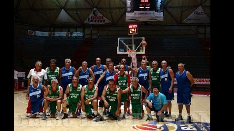 Maxibasquetbol: la selección Argentina C Noba derrotó a México en el Mundial
