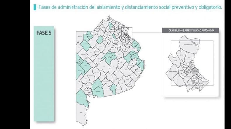 Coronavirus: nueve distritos bonaerenses subieron a Fase 5, pero no sumarán aperturas