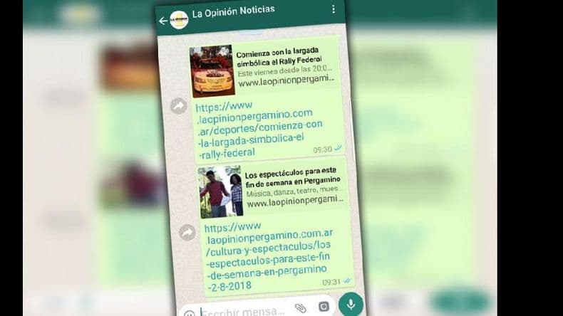 Creamos el sexto grupo de noticias de WhatsApp