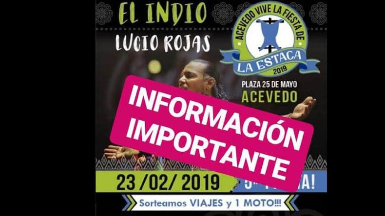 Hoy no se realizará la Fiesta de la Estaca