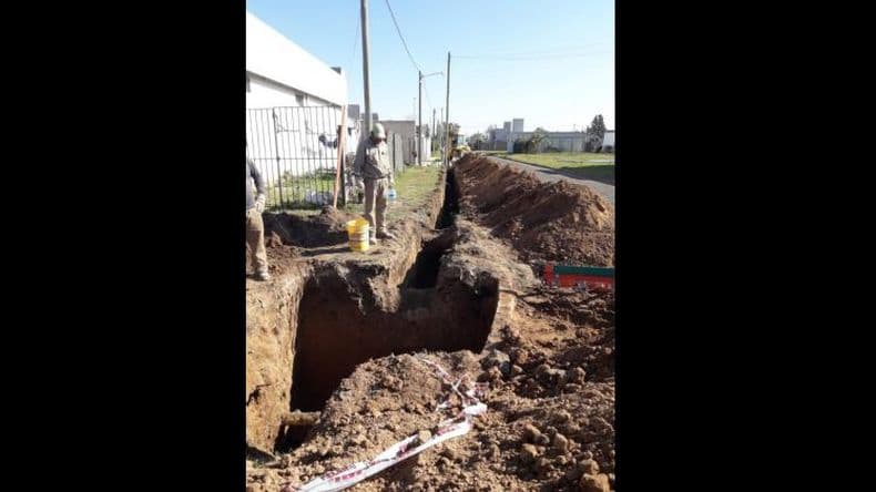 Infraestructura llega a Villa San José para sumar nuevas conexiones a la red cloacal