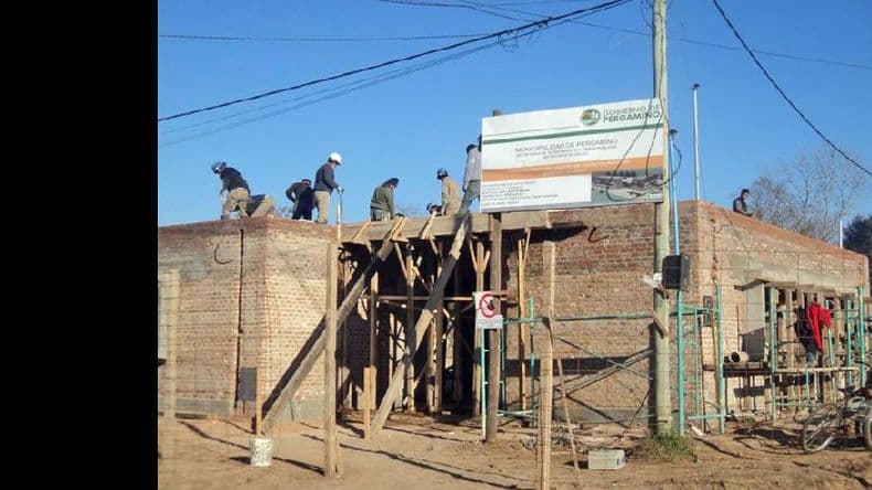 Los vecinos del barrio Newbery contemplan el avance de obras para el futuro centro de salud