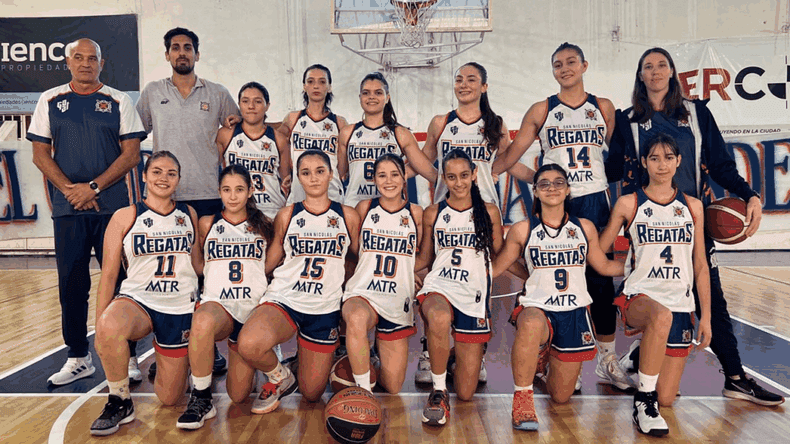 Básquetbol femenino: Regatas de San Nicolás sacó pasaje a la Liga Federal Sub-17
