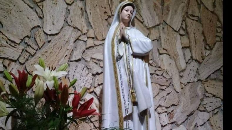Desarrollan la novena a la Virgen de Fátima