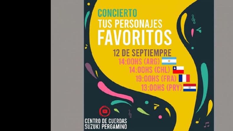 Primer Ciclo de Conciertos online del Centro de Cuerdas Suzuki Pergamino