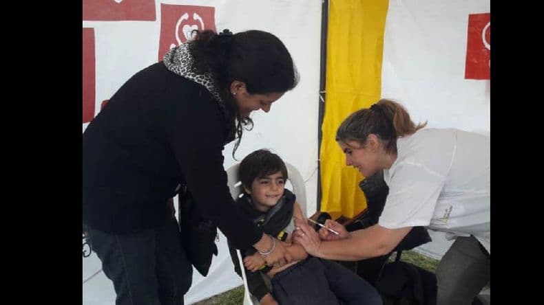 Contra Sarampión, el sábado Salud vacunará en Malvinas Argentinas