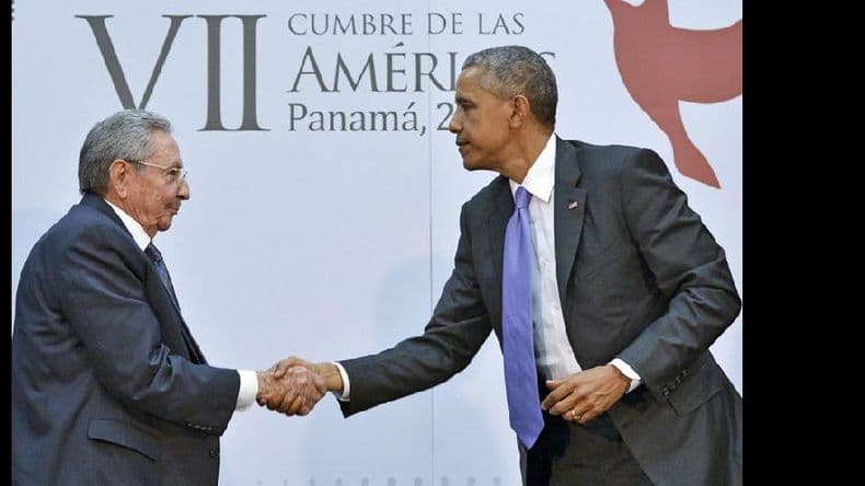 Histórico diálogo de Obama y Castro en la VII Cumbre de las Américas