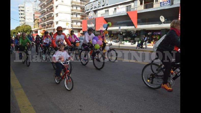 Pergamino solidario: un centenar de personas en la Bicicleteada por los niños