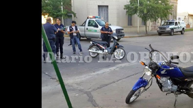 Se registraron dos accidentes entre motos: no hubo personas heridas de consideración