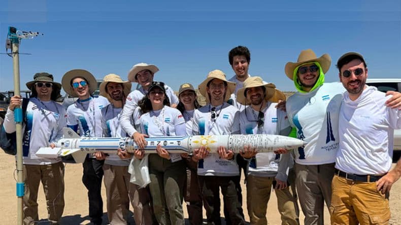 Estudiantes argentinos diseñaron un cohete supersónico para competir en Estados Unidos