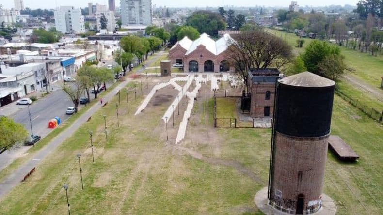 Parque España, el emblema de la recuperación del exFerrocarril Mitre