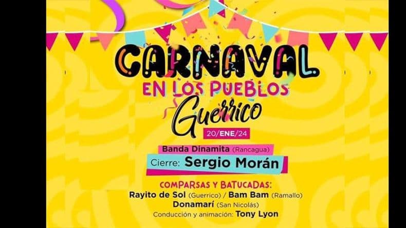 Comienzan en Guerrico los festejos de Carnaval