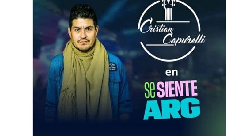 Cristian Capurelli se presenta en vivo este lunes a las 13:00 por Canal 7